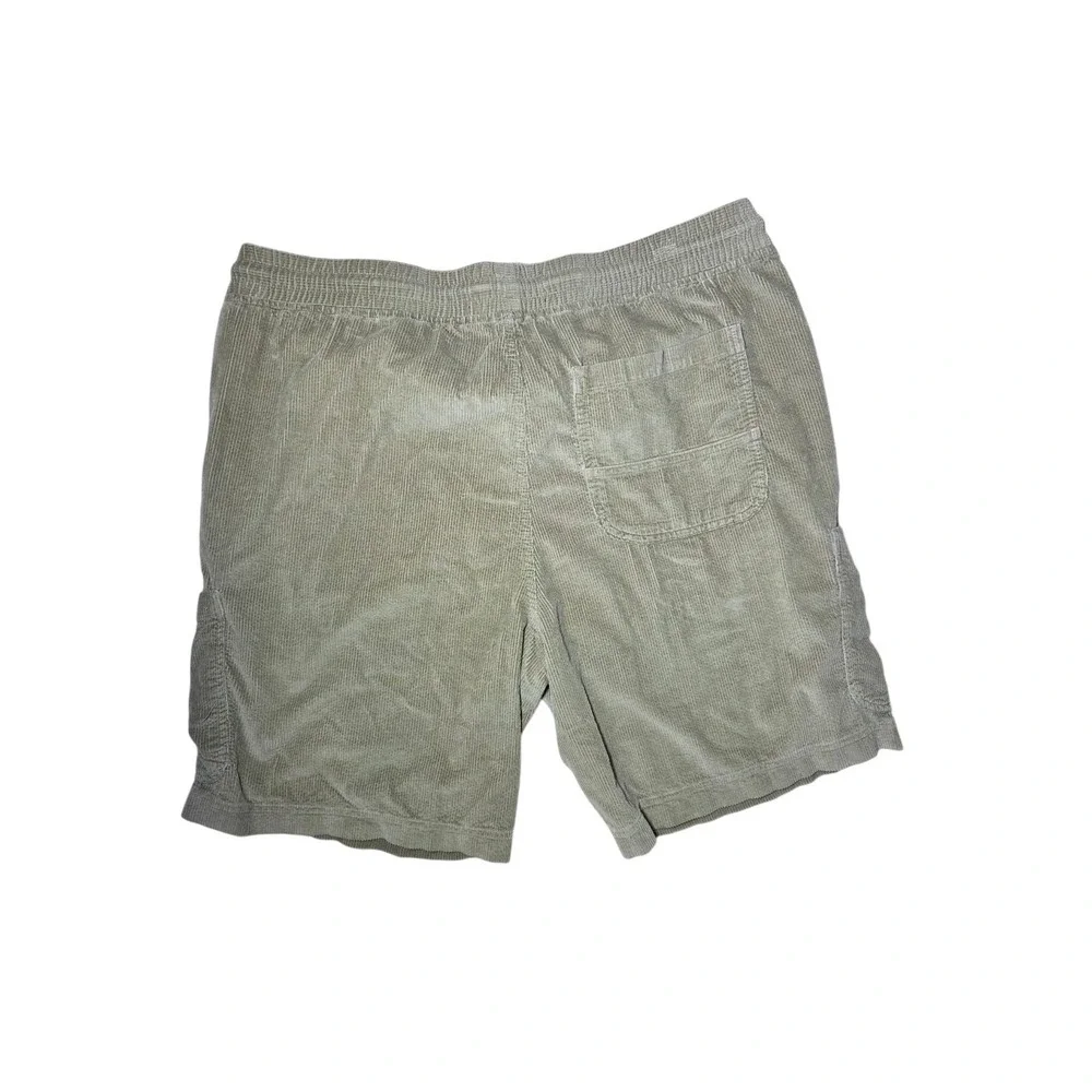 Edgar + Ash Light Green Corduroy Cotton Cargo Shorts Men's XL‎ Pull On